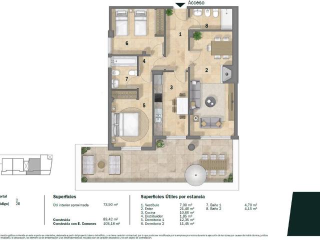 Piso en venta en Fiñana, Andalucía