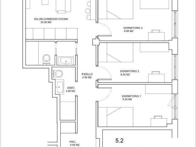 Piso en venta en Salamanca, Centro