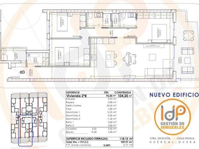 Piso en venta en Huércal-overa, Andalucía