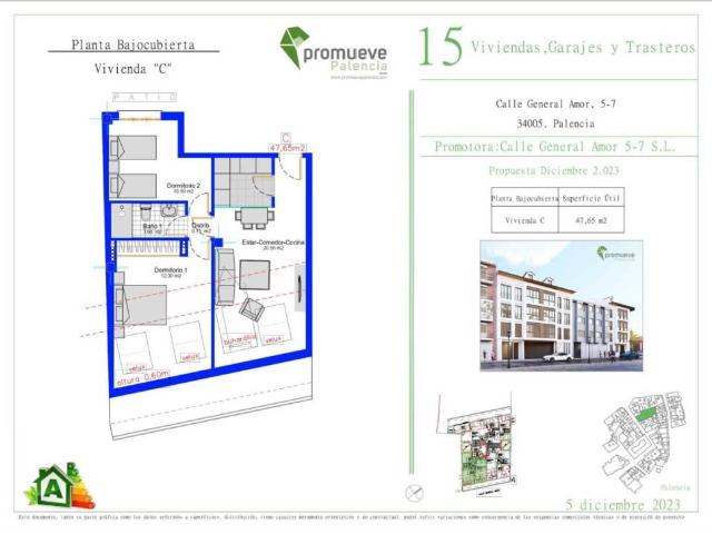 Piso en venta en Centro, Palencia