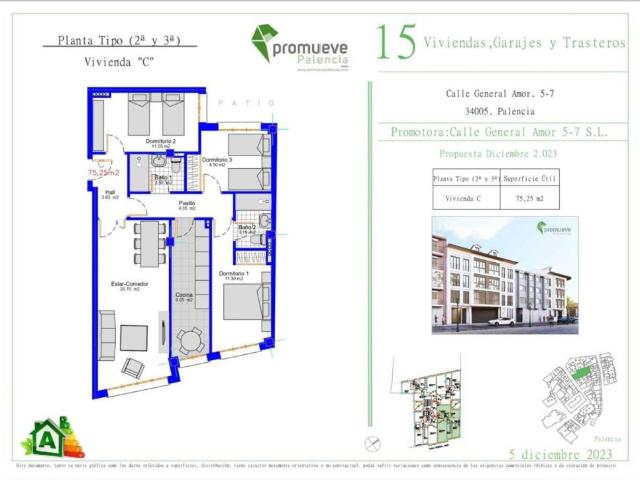Piso en venta en Centro, Palencia