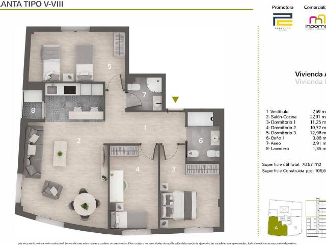 Piso en venta en Casco Antiguo, Badajoz