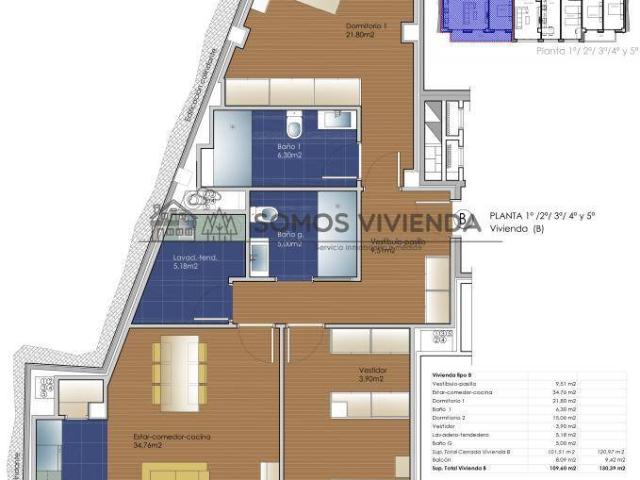 Piso en venta en Centro, Ourense