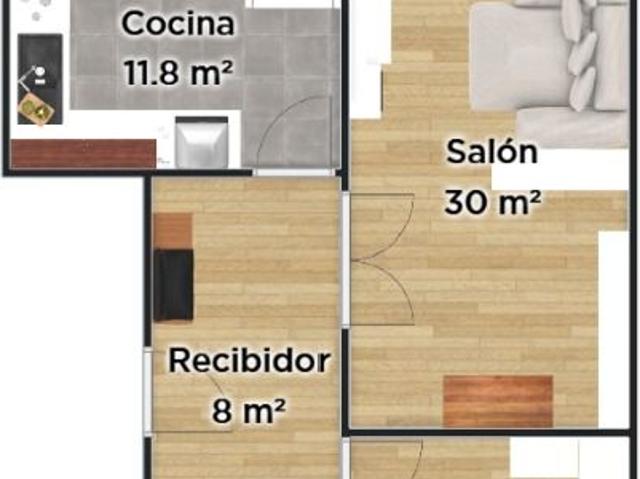 Piso en venta en Barakaldo, Landaburu