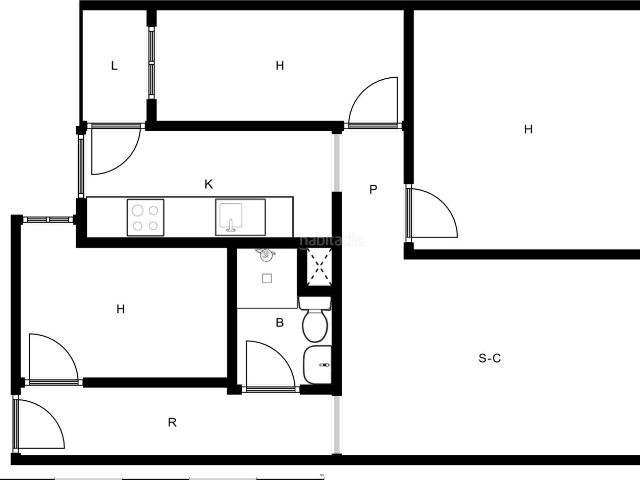 Piso en venta en Santa Coloma De Gramenet, Singuerlin