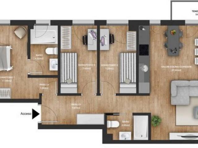 Piso en venta en Sierrapando, Torrelavega