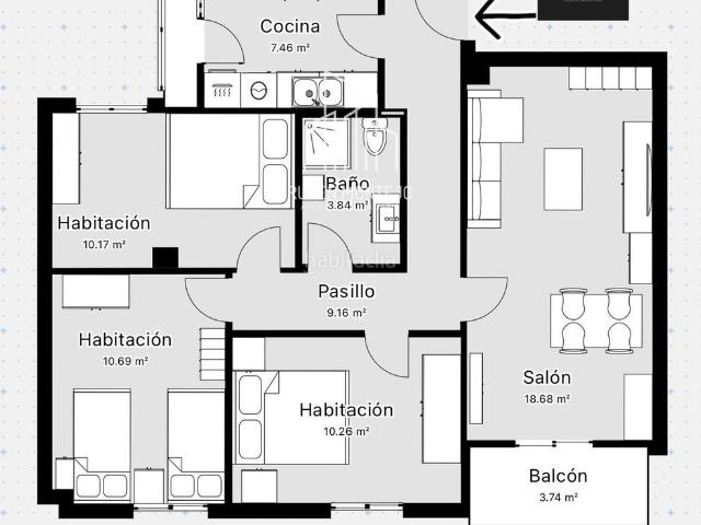 Piso en venta en Terradillos, Castilla y León