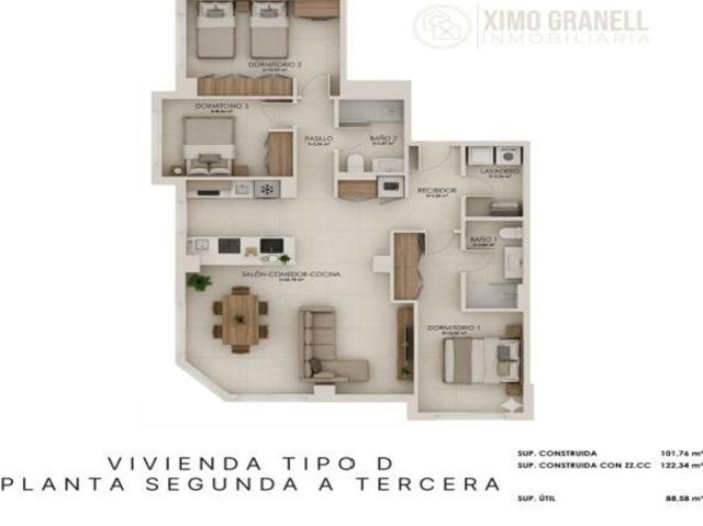 Piso en venta en Toledo, la Plana Baixa