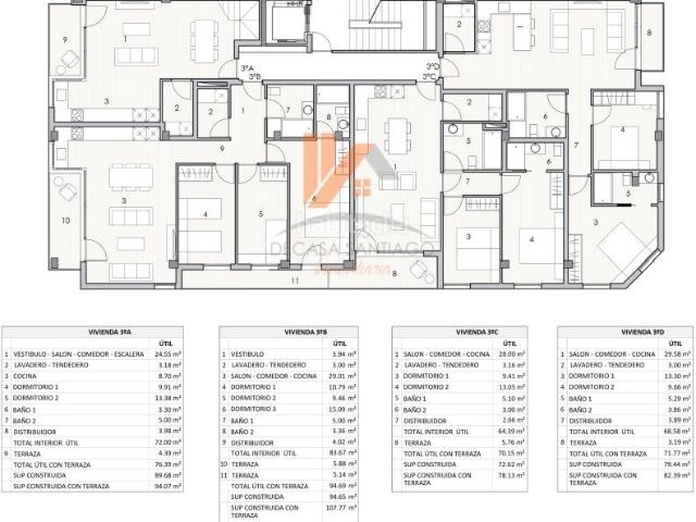 Piso en venta en Vilagarcía de Arousa, O Salnés