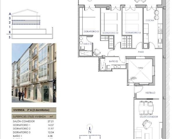 Piso en venta en Centro, Burgos