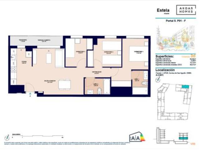 Piso en venta en Sant Agustí, l'Alacantí