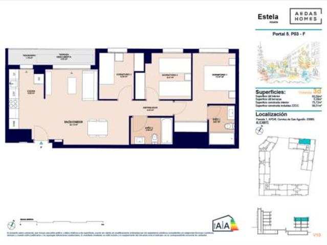 Piso en venta en Sant Agustí, l'Alacantí