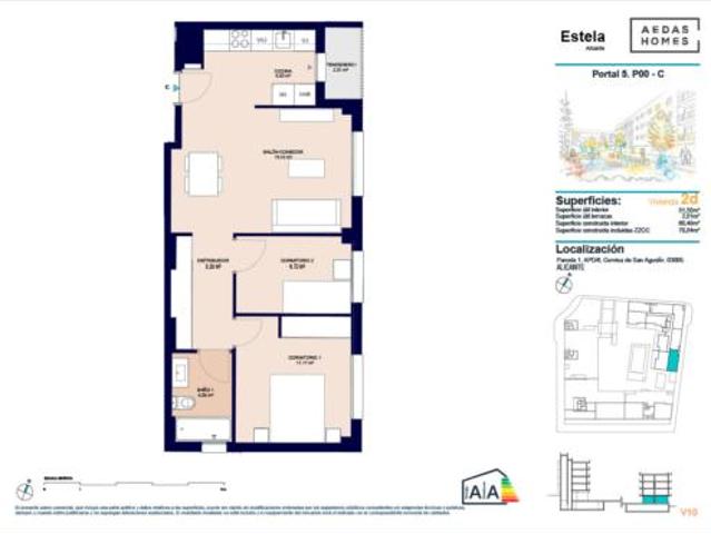 Piso en venta en Sant Agustí, l'Alacantí