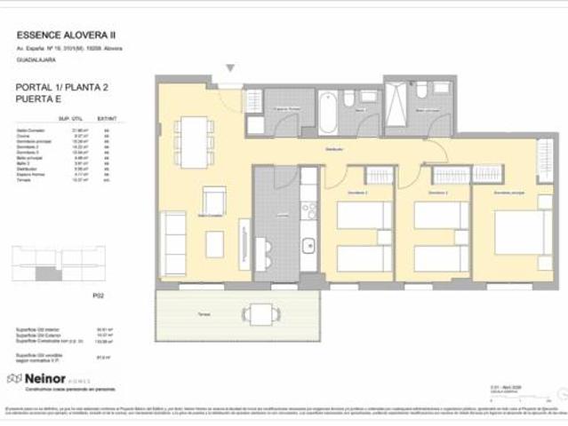 Piso en venta en Alovera, Castilla-La Mancha