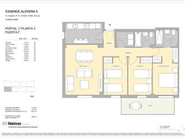Piso en venta en Alovera, Castilla-La Mancha