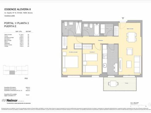 Piso en venta en Alovera, Castilla-La Mancha