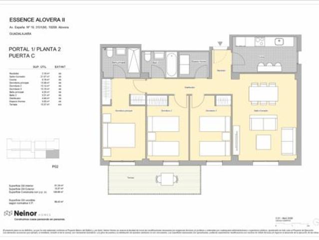 Piso en venta en Alovera, Castilla-La Mancha