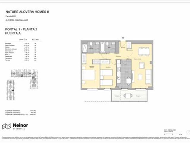 Piso en venta en Alovera