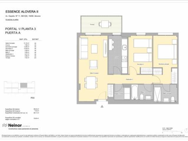 Piso en venta en Alovera, Castilla-La Mancha