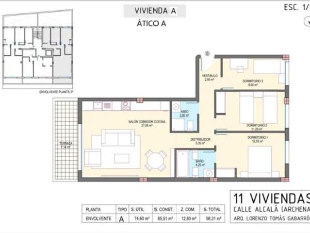 Piso en venta en Barrio de la Providencia, Valle de Ricote