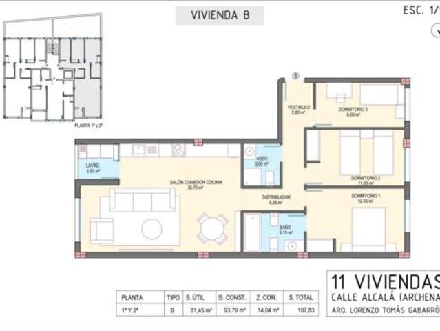 Piso en venta en Barrio de la Providencia, Valle de Ricote