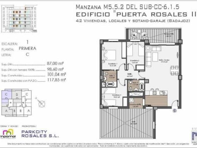 Piso en venta en La Granadilla, Tierra de Badajoz