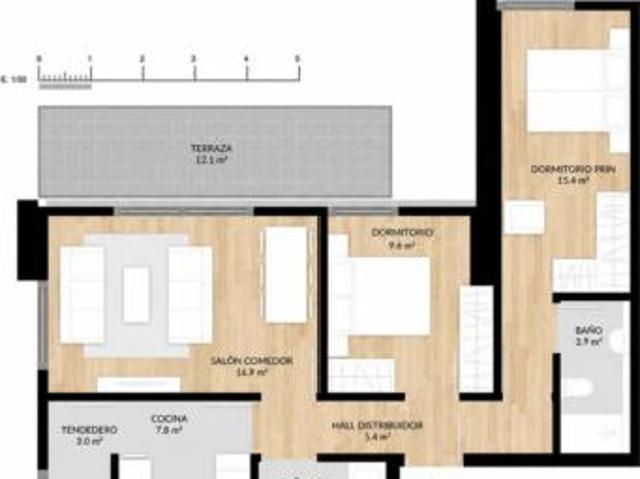 Piso en venta en Basurtu-Zorrotza, Bilbao
