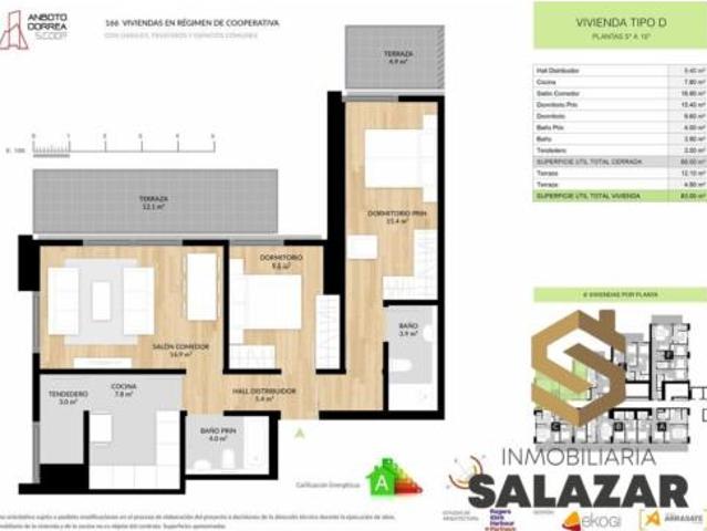 Piso en venta en Basurtu-Zorrotza, Bilbao