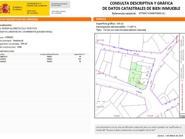 Piso en venta en Villanueva De Los Infantes, Castilla-La Mancha