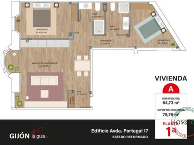 Piso en venta en Gijón, Asturias