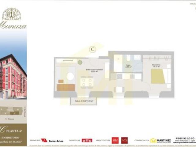 Piso en venta en Los Campos, Gijón