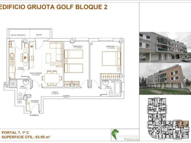 Piso en venta en Grijota, Castilla y León