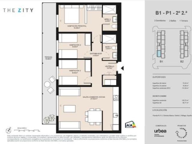 Piso en venta en Cruz de Humilladero, Málaga-Costa del Sol