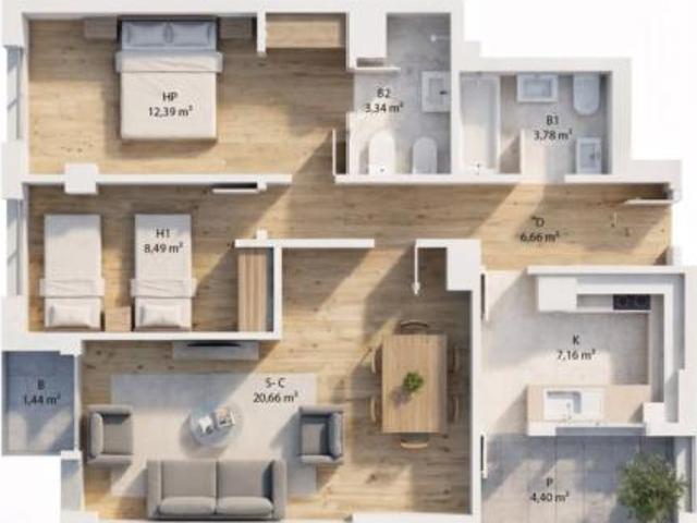 Piso en venta en l'Era Blanca, la Plana Baixa