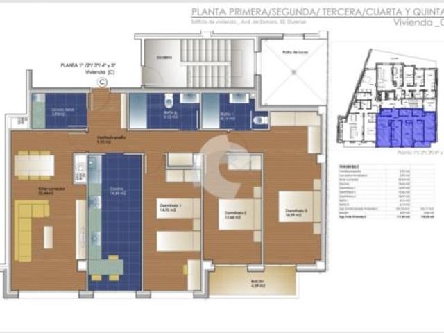 Piso en venta en O Posío, Ourense