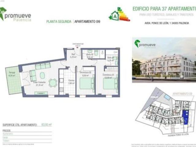 Piso en venta en Centro, Palencia