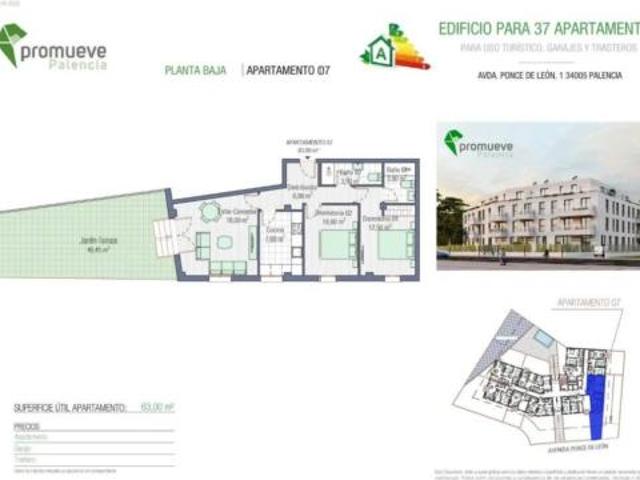 Piso en venta en Centro, Palencia