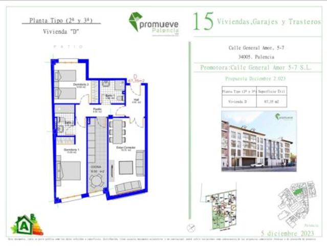 Piso en venta en Centro, Palencia
