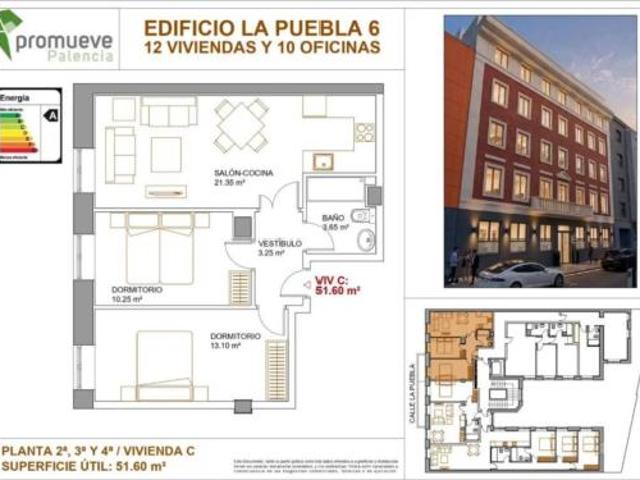 Piso en venta en Centro, Palencia