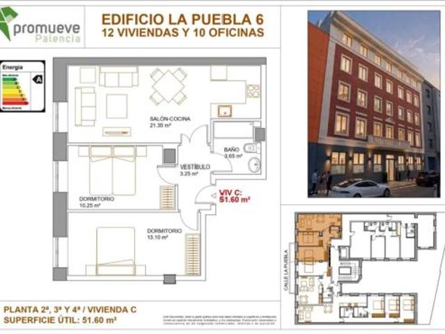 Piso en venta en Centro, Palencia