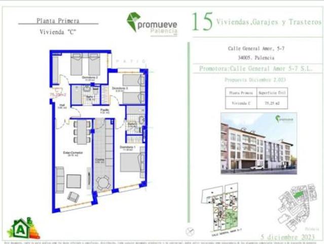 Piso en venta en Centro, Palencia
