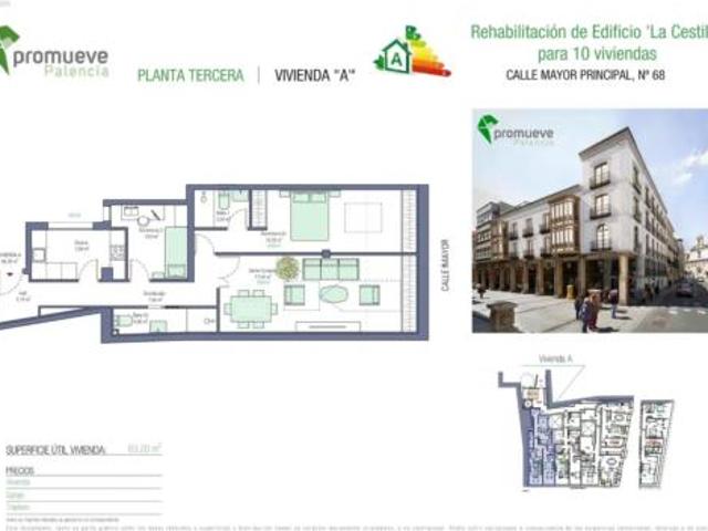 Piso en venta en Centro, Palencia