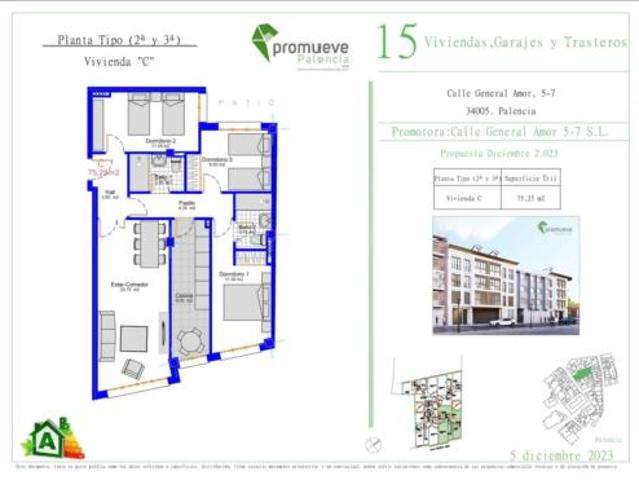 Piso en venta en Centro, Palencia