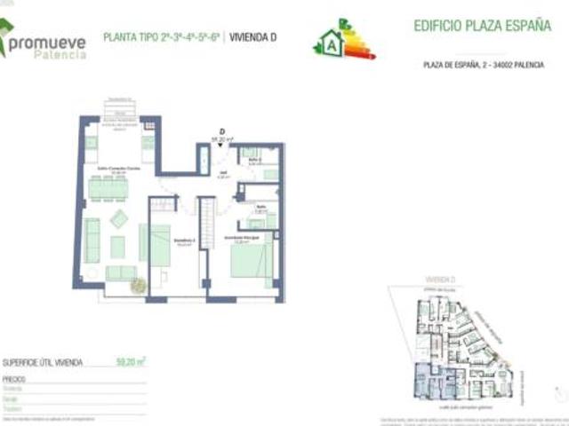 Piso en venta en El Carmen, Palencia