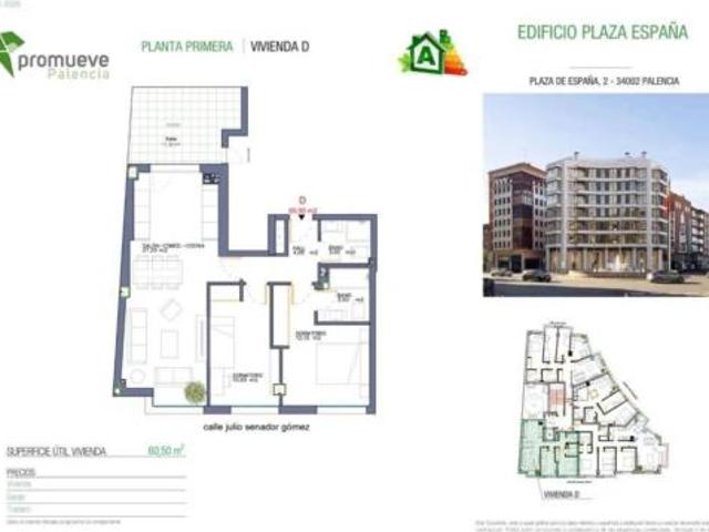 Piso en venta en El Carmen, Palencia