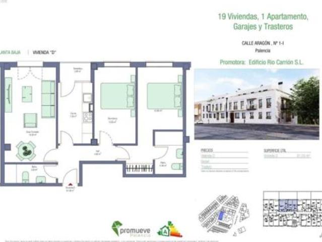 Piso en venta en El Cristo, Palencia