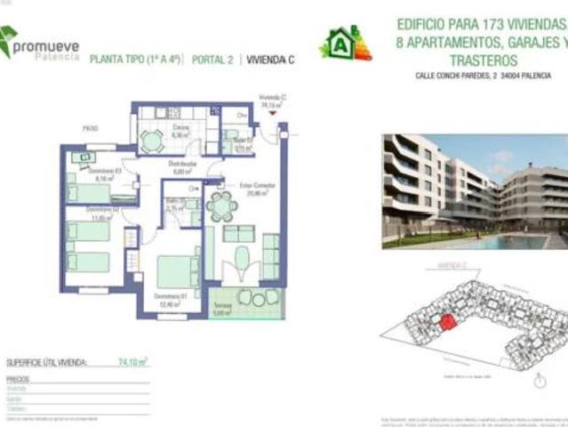 Piso en venta en San Antonio, Palencia