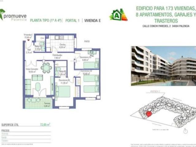 Piso en venta en San Antonio, Palencia