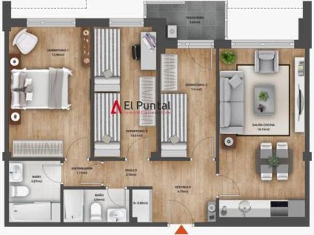 Piso en venta en Mortera, Piélagos