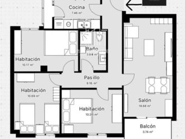 Piso en venta en Urbanización El Encinar, Terradillos